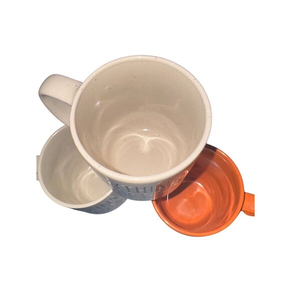 Cinnamon & Spice Orange Ceramic Mug 14oz Microwave & Dishwasher Safe Fall Theme - Picture 3 of 8